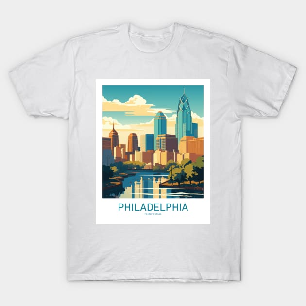 PHILADELPHIA T-Shirt by MarkedArtPrints